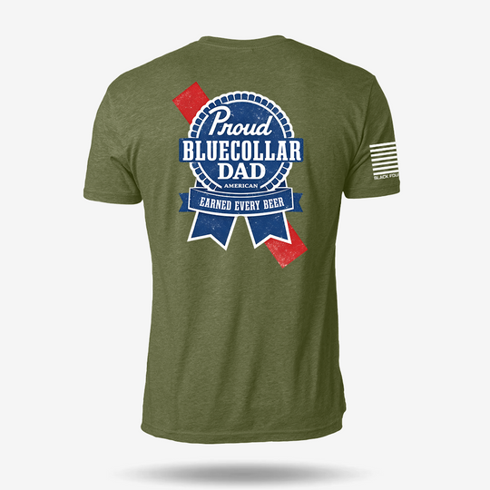 Blue Collar Dad T Shirt
