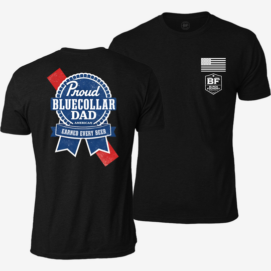Blue Collar Dad T Shirt