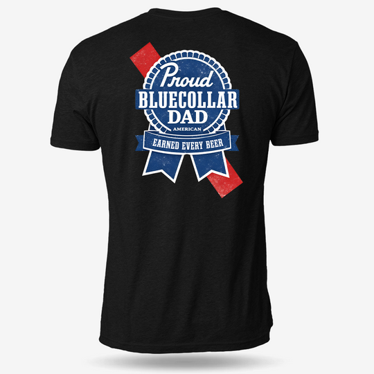 Blue Collar Dad T Shirt