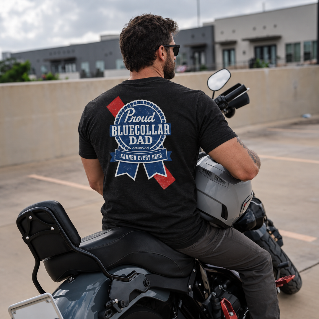 Blue Collar Dad T Shirt