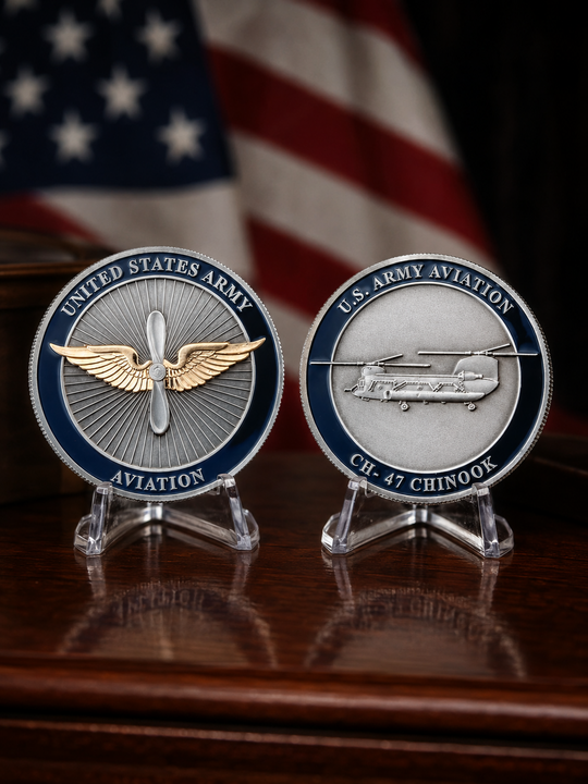 CH 47 Chinook Challenge Coin