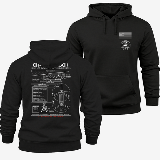 CH-47 Chinook Schematic Hoodie