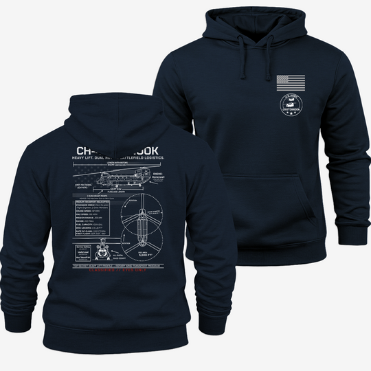 CH-47 Chinook Schematic Hoodie