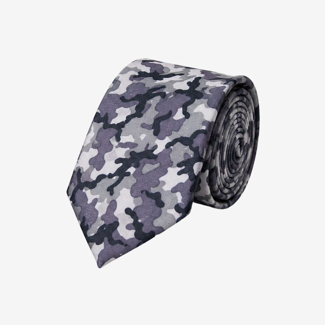 Combat Camo Gray Tie