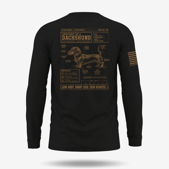 Dachshund Schematic Long Sleeve