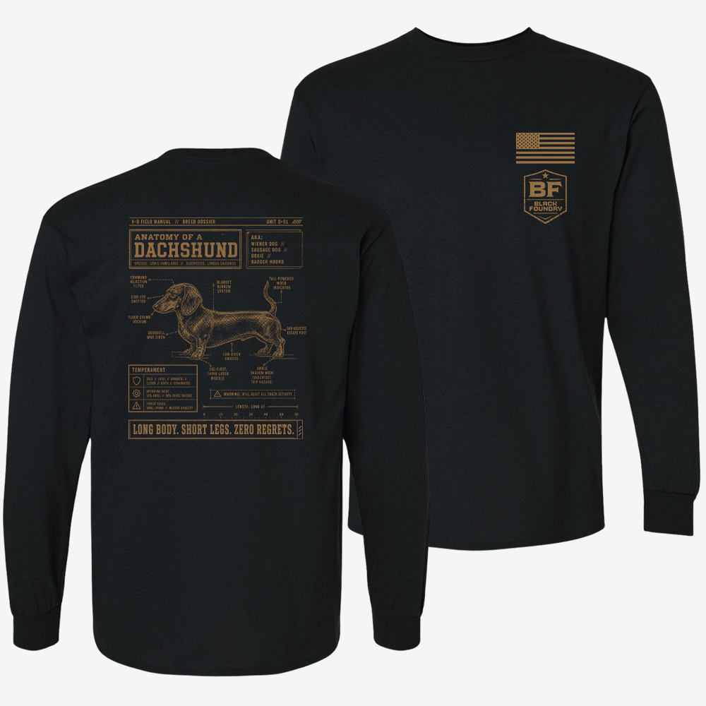 Dachshund Schematic Long Sleeve