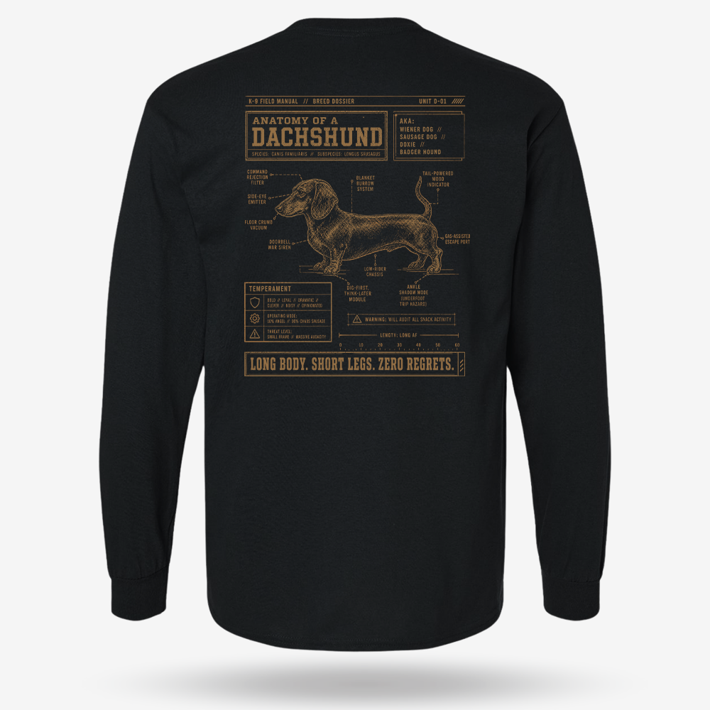 Dachshund Schematic Long Sleeve