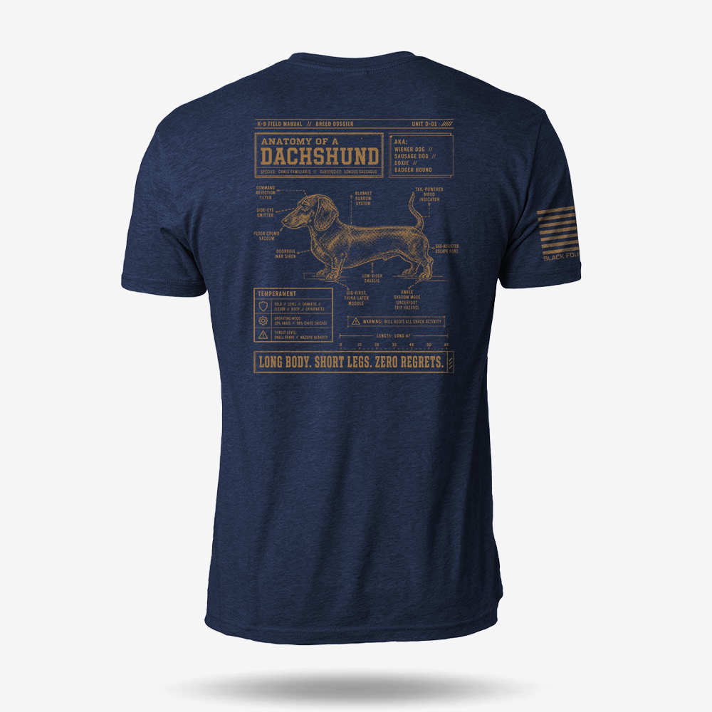 Dachshund Schematic T Shirt
