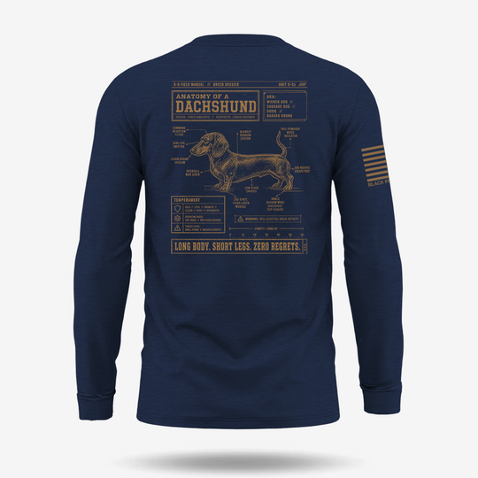 Dachshund Schematic Long Sleeve