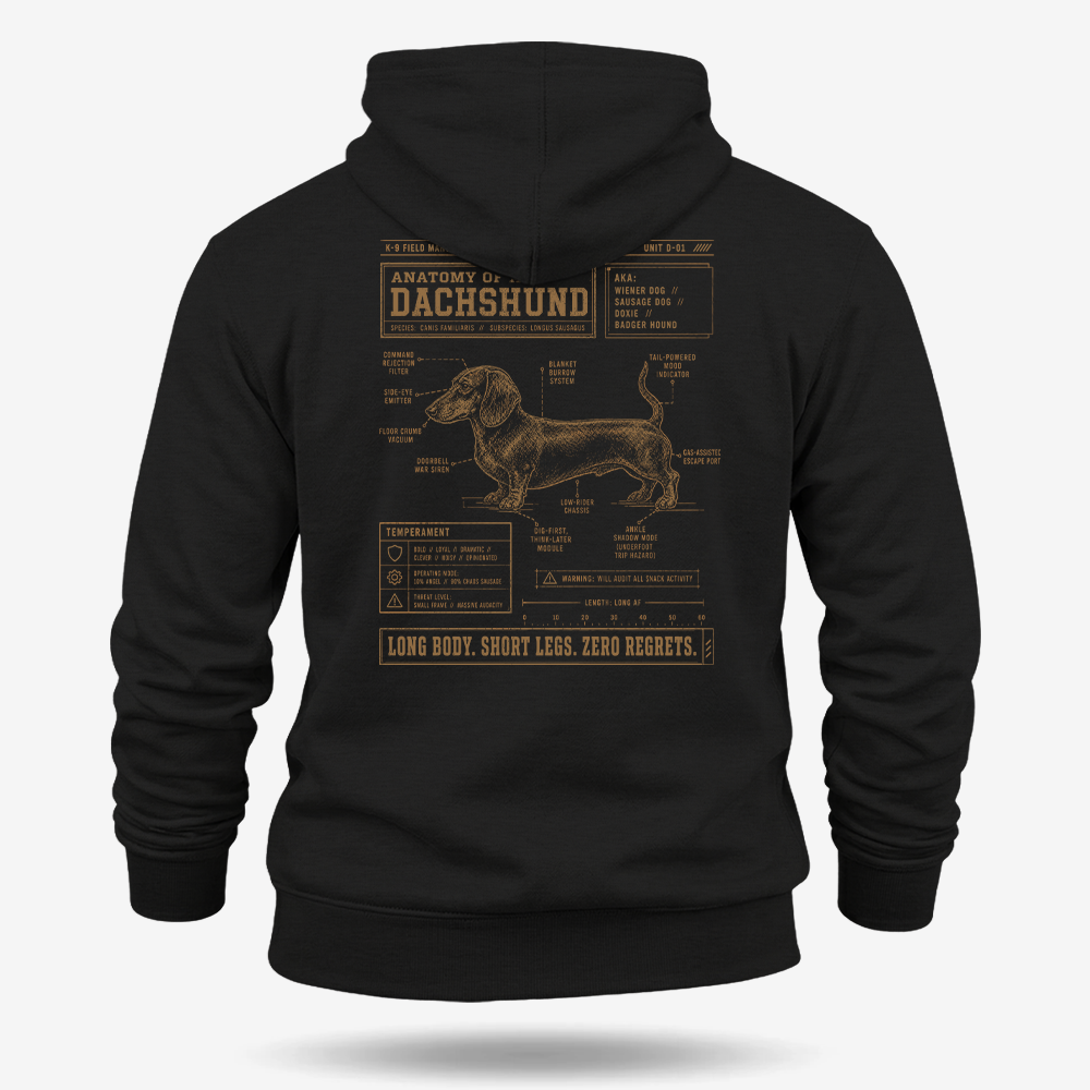 Dachshund Schematic Hoodie