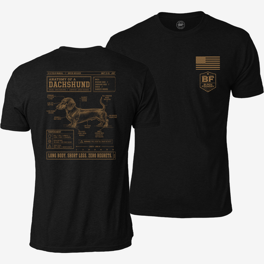 Dachshund Schematic T Shirt