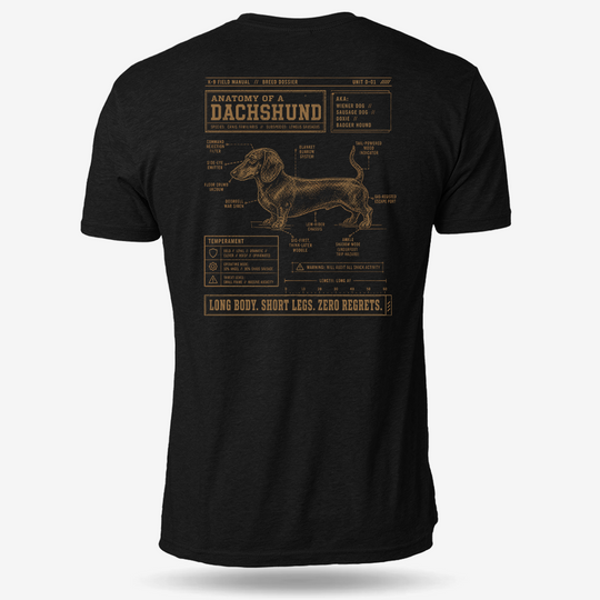 Dachshund Schematic T Shirt
