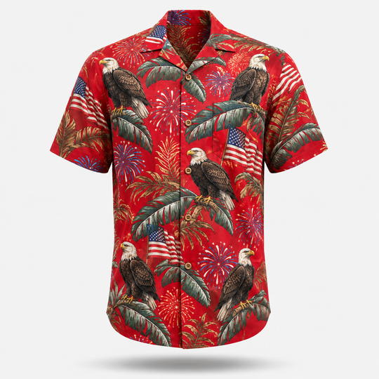 Eagle Fireworks 250th Hawaiian Shirt