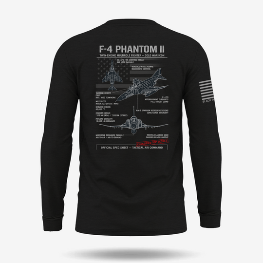 F-4 Phantom II Schematic  Long Sleeve