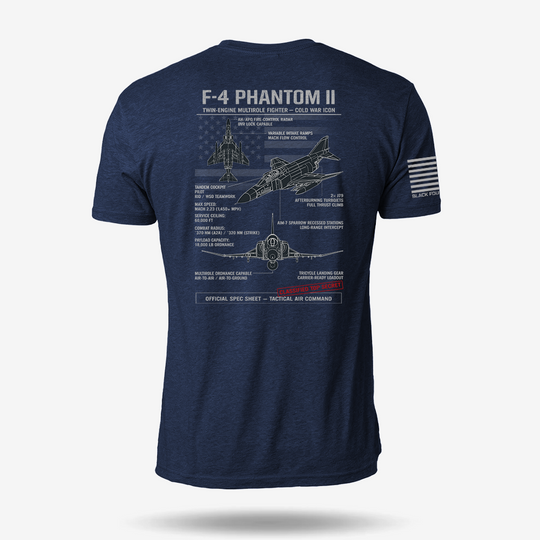 F-4 Phantom II Schematic T Shirt