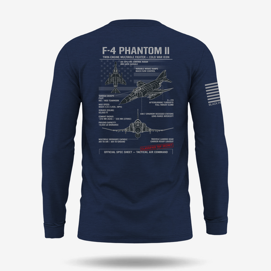 F-4 Phantom II Schematic  Long Sleeve