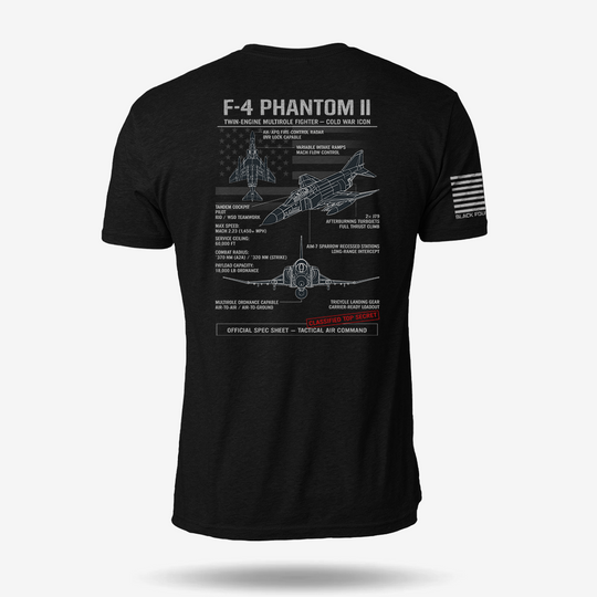 F-4 Phantom II Schematic T Shirt