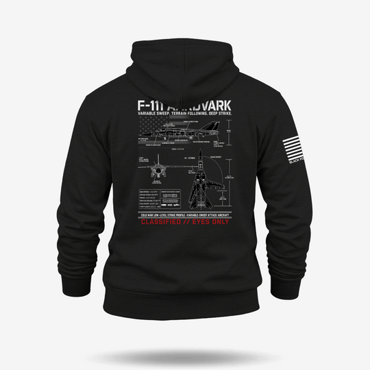 F111 Aardvark Schematic Hoodie