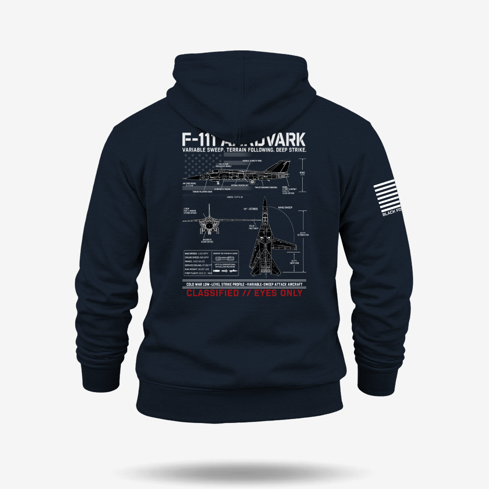 F111 Aardvark Schematic Hoodie