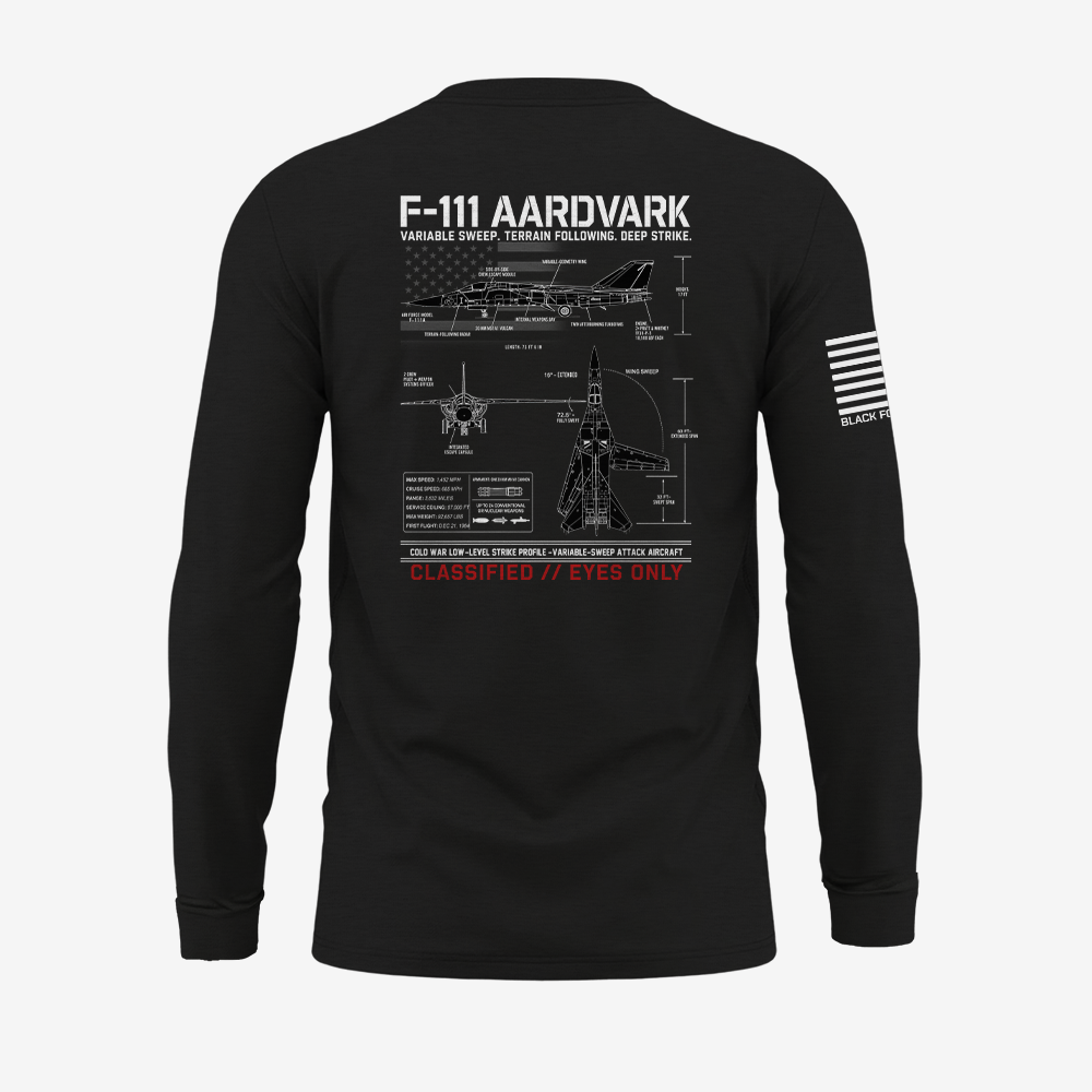 F111 Aardvark Schematic Long Sleeve