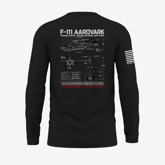 F111 Aardvark Schematic Long Sleeve