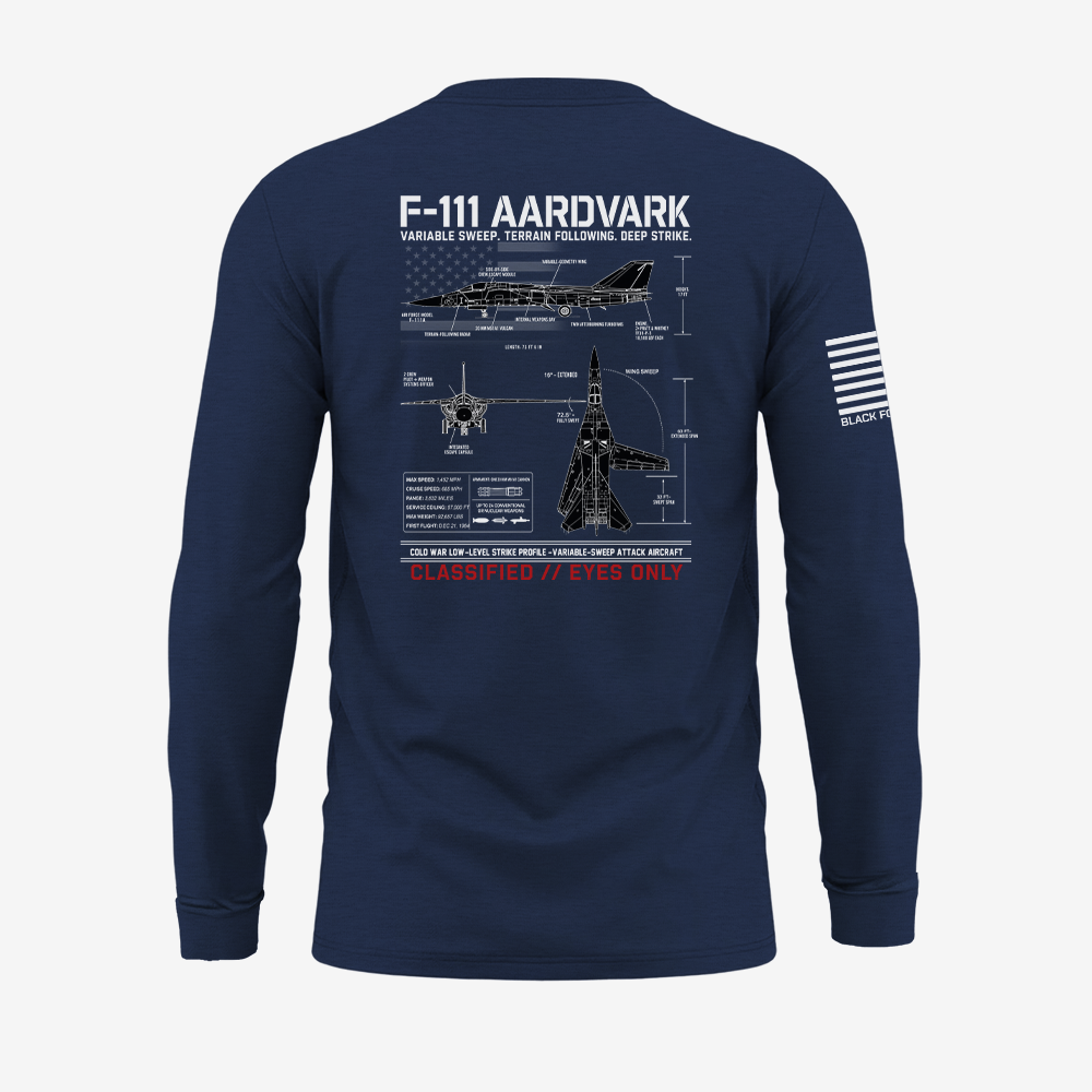 F111 Aardvark Schematic Long Sleeve
