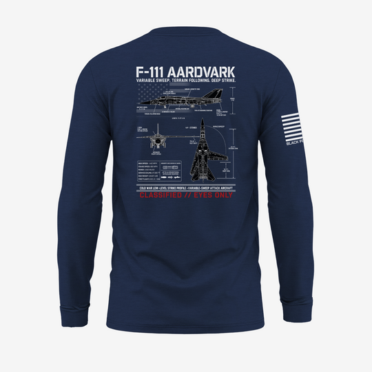 F111 Aardvark Schematic Long Sleeve