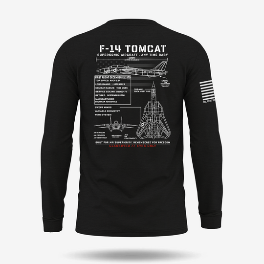 F-14 Tomcat Schematic Long Sleeve