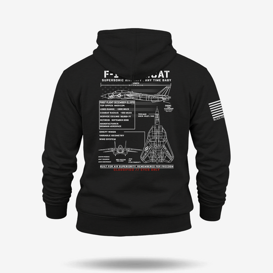 F-14 Tomcat Schematic Hoodie