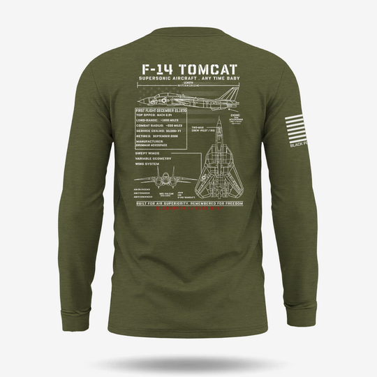 F-14 Tomcat Schematic Long Sleeve