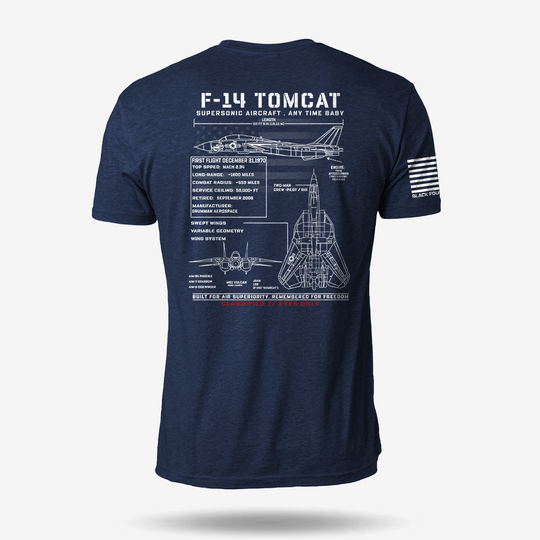 F-14 Tomcat Schematic T Shirt