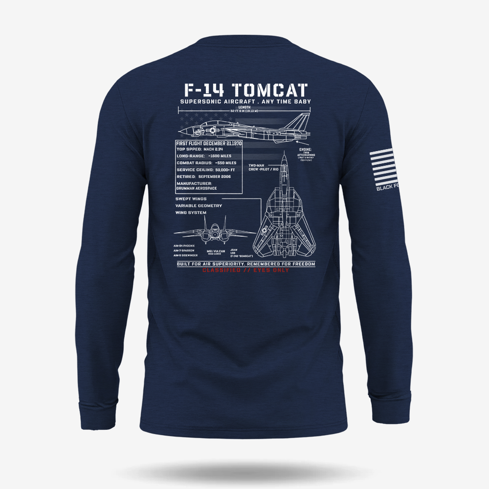 F-14 Tomcat Schematic Long Sleeve