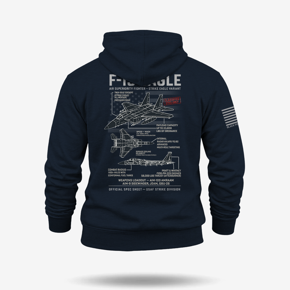 F-15 Eagle Schematic Hoodie