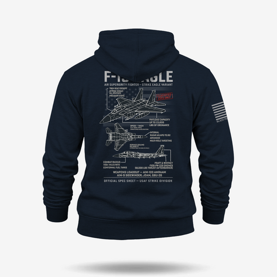 F-15 Eagle Schematic Hoodie