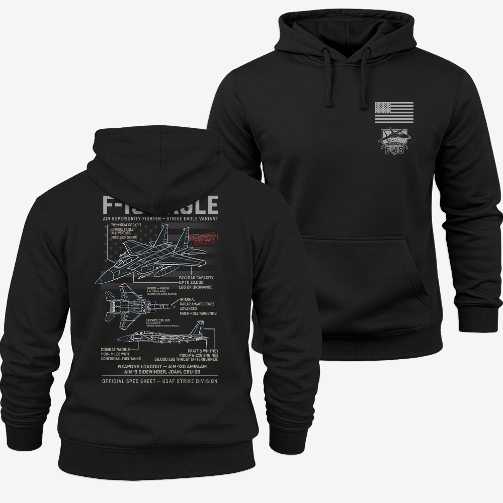 F-15 Eagle Schematic Hoodie