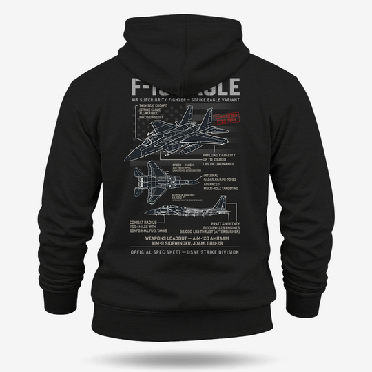 F-15 Eagle Schematic Hoodie