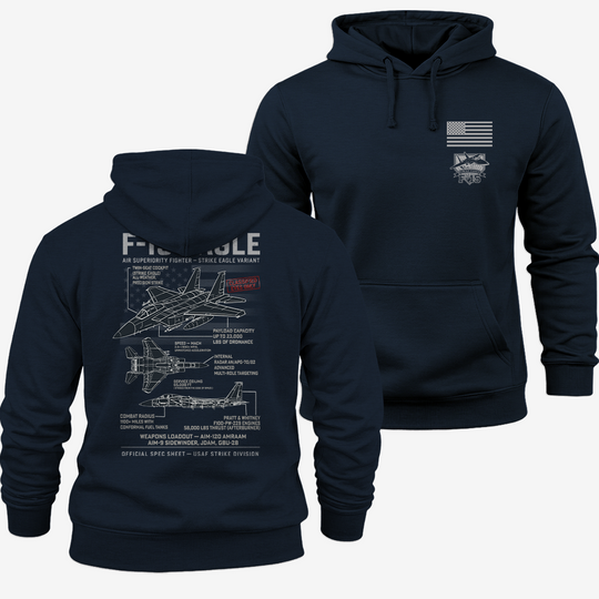 F-15 Eagle Schematic Hoodie