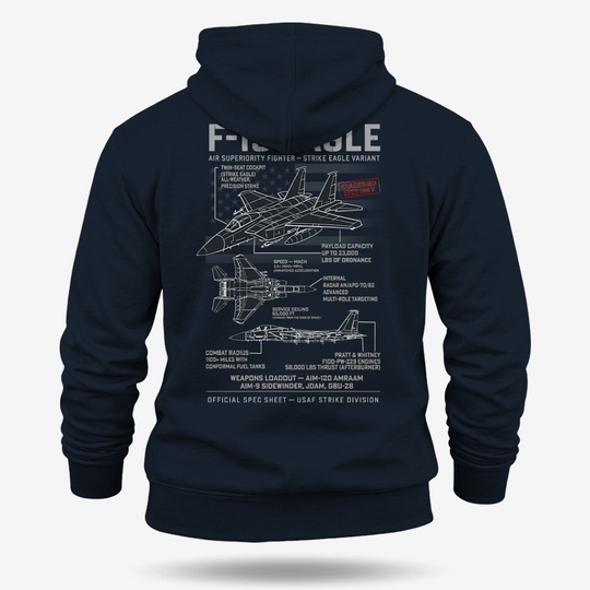 F-15 Eagle Schematic Hoodie