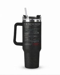 F-16 Fighting Falcon Tumbler With Handle