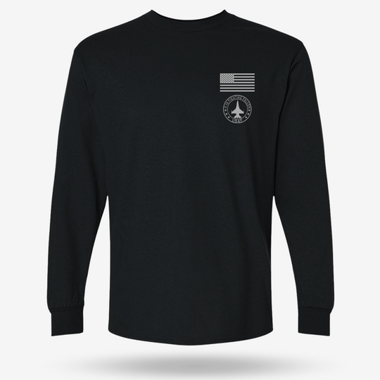 F-16 Fighting Falcon Schematic Long Sleeve