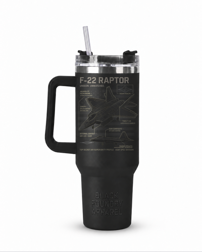 F-22 Schematic Tumbler With Handle