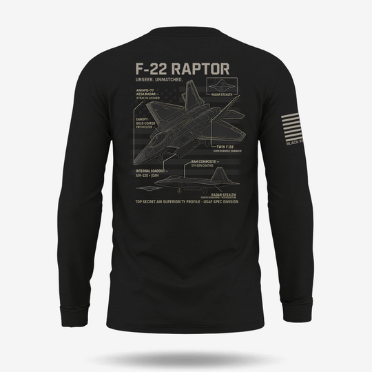 F-22 Schematic Long Sleeve