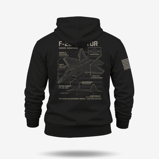 F-22 Schematic Hoodie