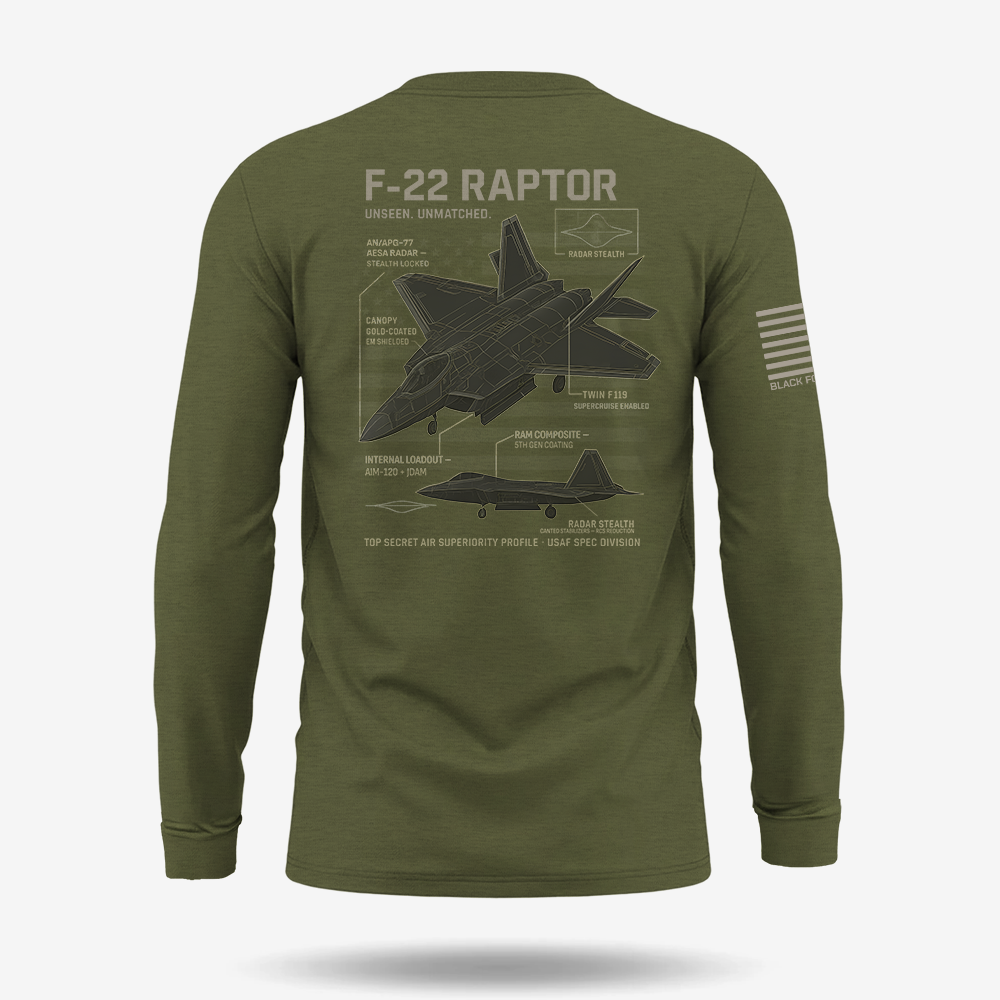 F-22 Schematic Long Sleeve