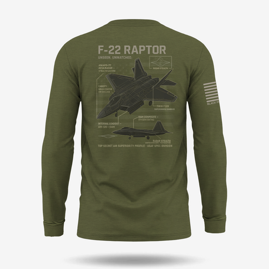 F-22 Schematic Long Sleeve