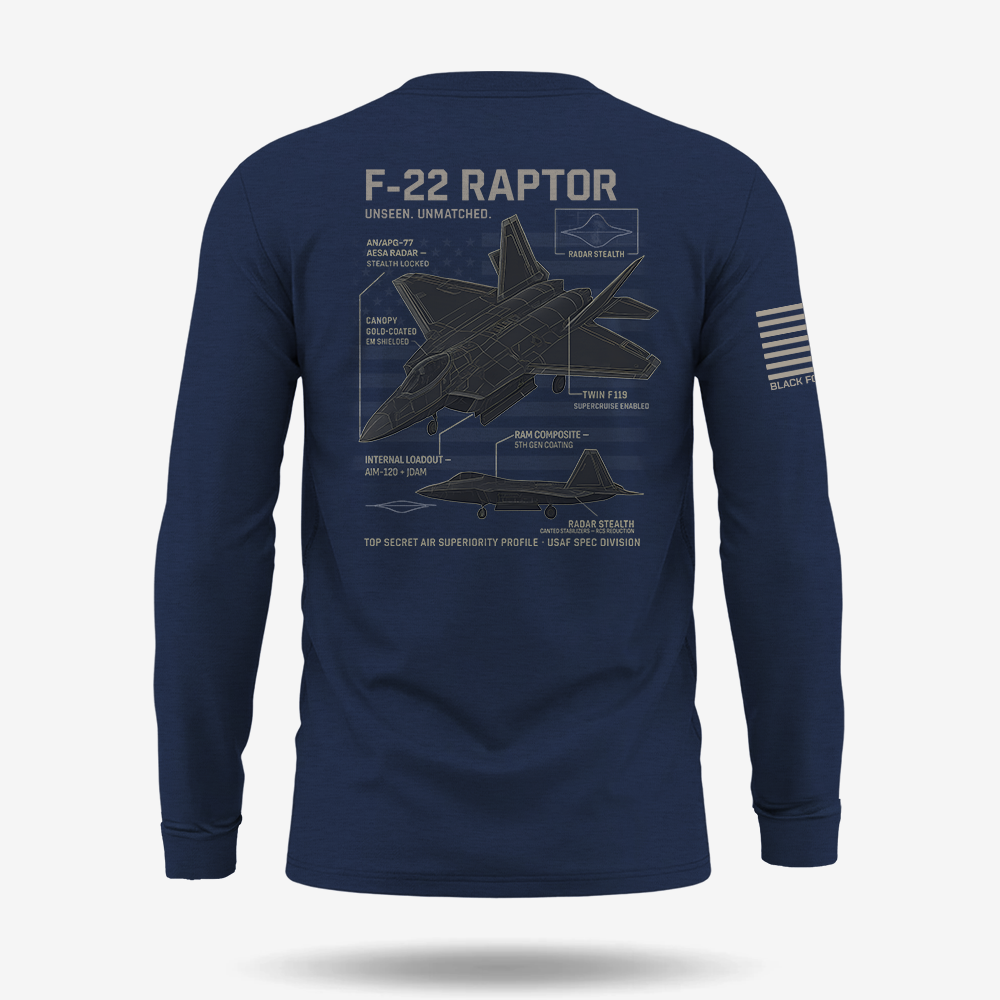 F-22 Schematic Long Sleeve