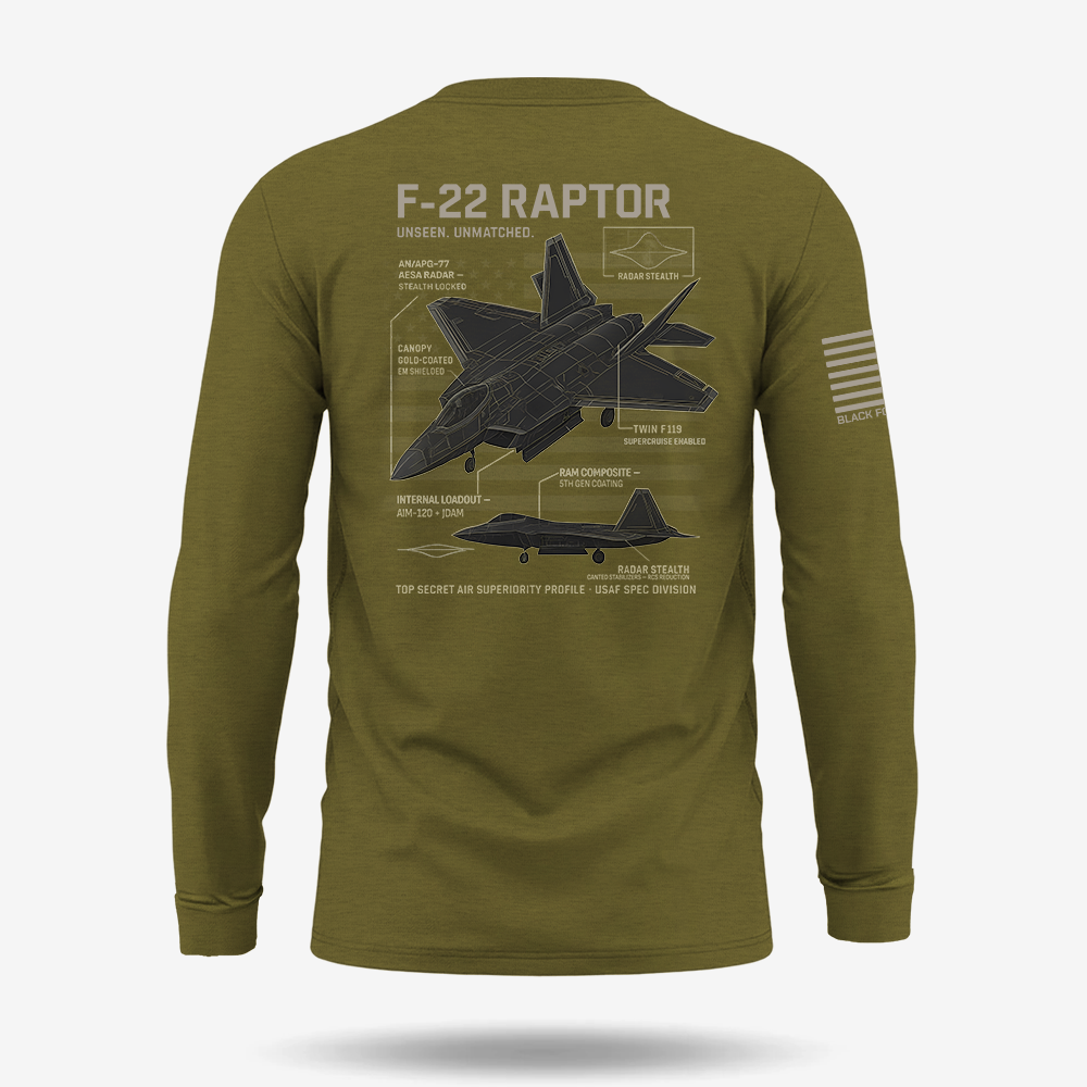 F-22 Schematic Long Sleeve