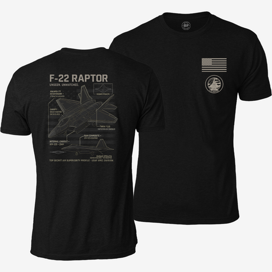 F-22 Schematic T Shirt