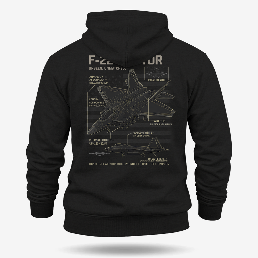 F-22 Schematic Hoodie
