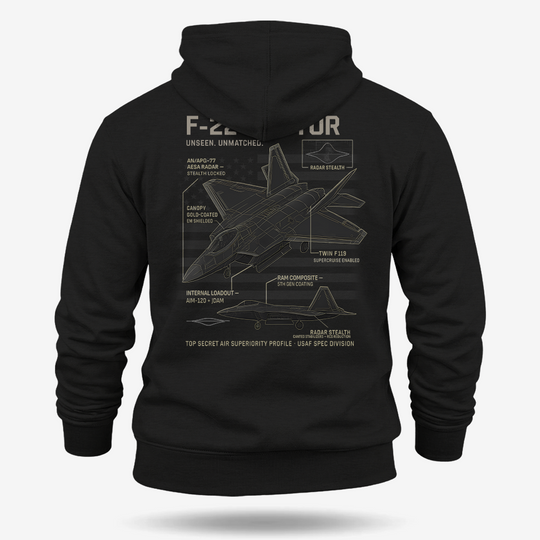 F-22 Schematic Hoodie